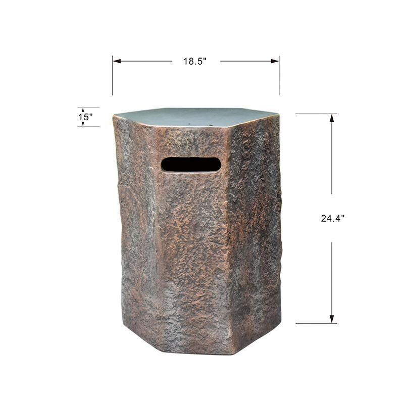 Elementi ONB01-106 Columbia Propane Tank Cover - Dimensions - Dimensional thumbnail