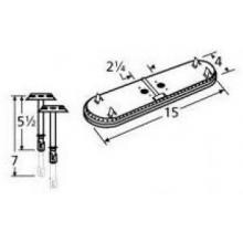 Stainless Steel Oval Twin, Centered, 2.25 Inch Offset Burner 11602-70301 image