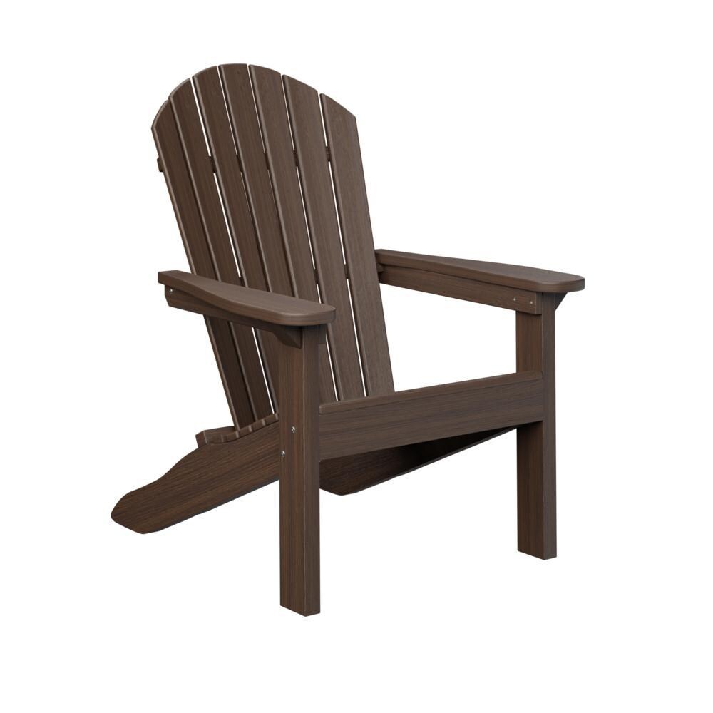 Comfo Back Recycled Plastic Adirondack in Brazilian Walnut by Berlin Gardens