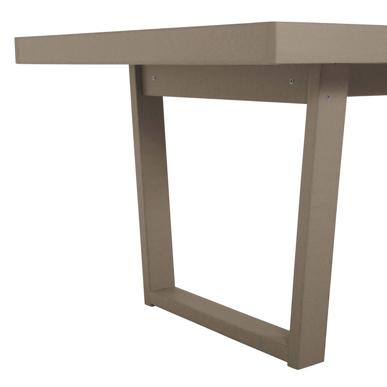Hazel Cove 75-in Cabana Tan Recycled Plastic Dining Table by Lakeview Outdoor Designs - Detail thumbnail