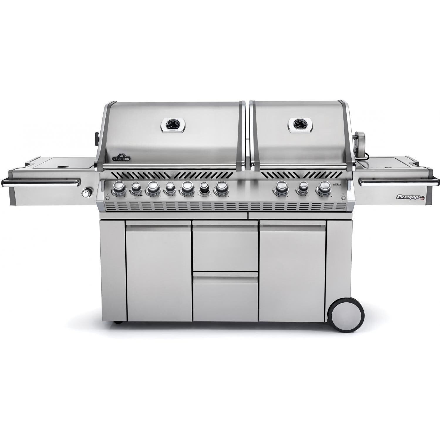 Napoleon Prestige Pro 825 Freestanding Propane Gas Grill With Infrared