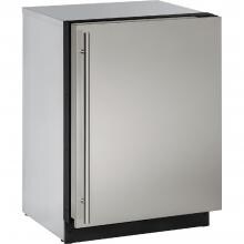 U-Line 3000 Series 24-Inch 4.9 Cu. Ft. Built-In Compact Refrigerator - Stainless Steel - U-3024RS-00B image