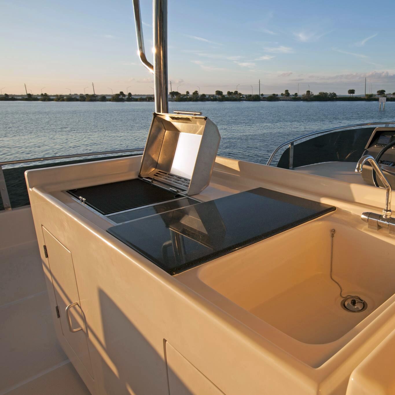 Kenyon B70550 Frontier Built-In Electric Grill with IntelliKEN Touch Control 120V UL - Installed thumbnail