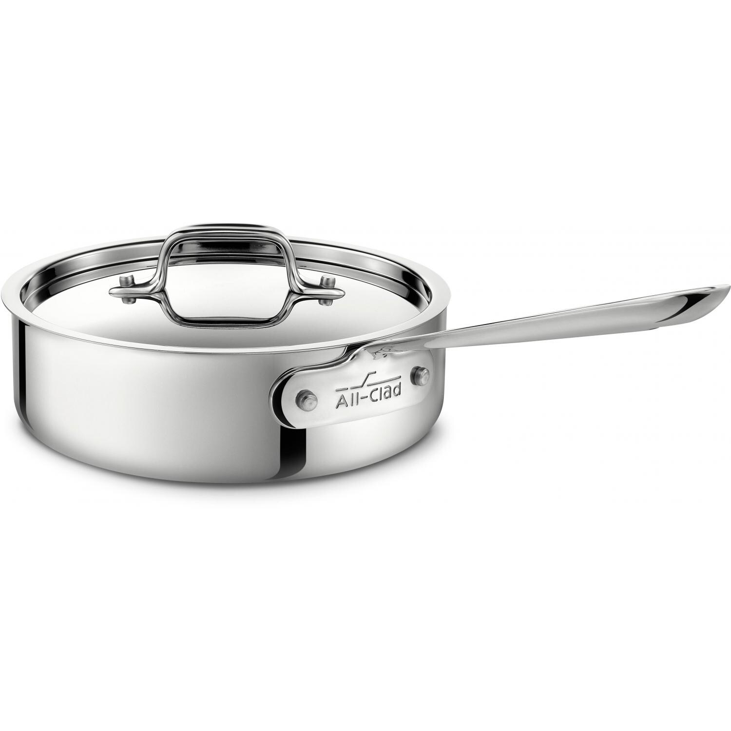 All-Clad Stainless 2-Quart Saute Pan With Lid