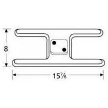 Stainless Steel H Twin, Diagonal Burner Head 11102 image