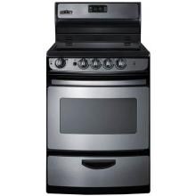 Summit 24-Inch 4-Burner Electric Range - Stainless Steel - REX245SS image