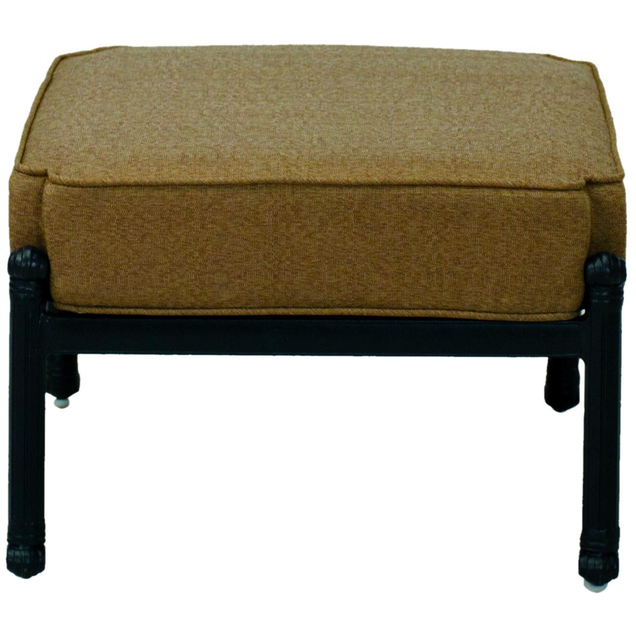 Darlee 201658-6PC-60AB Madison Cast Aluminum Ottoman W/ Sesame Polyester Cushion thumbnail
