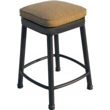 Darlee Classic Cast Aluminum Square Backless Patio Counter Height Bar Stool - Antique Bronze