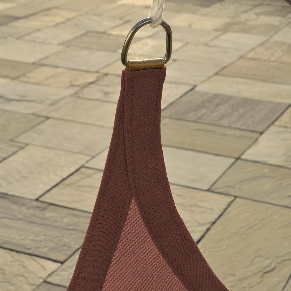 ShadeLogic Sun Shade Sail Heavy Weight 12 Foot Triangle - Terracotta D-Ring Connector thumbnail