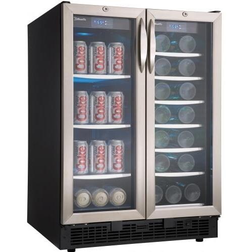 Danby Silhouette 24-Inch 5.0 Cu. Ft. Dual Zone Beverage Center - Stainless Steel - DBC2760BLS