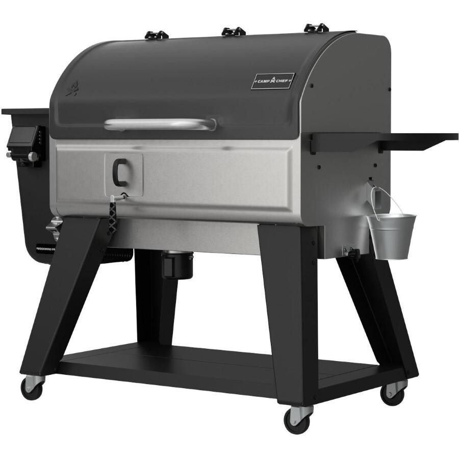 Camp Chef PG36WWSB + PG14 Woodwind Pro WiFi 36-Inch Pellet Grill With Propane Sidekick Griddle - Angled Right Without Sidekick - White Background thumbnail
