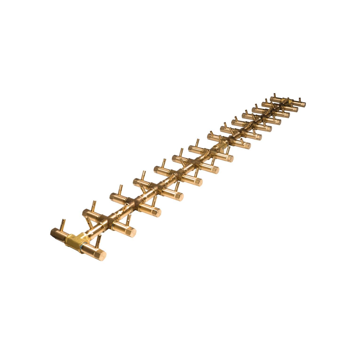 Warming Trends CFBT410NGALPL6614FK2 66 X 14-Inch Linear Natural Gas Fire Pit Burner Kit W/ 60 X 7.5-Inch Tree-Style CROSSFIRE Brass Burner - CROSSFIRE Brass Burner thumbnail