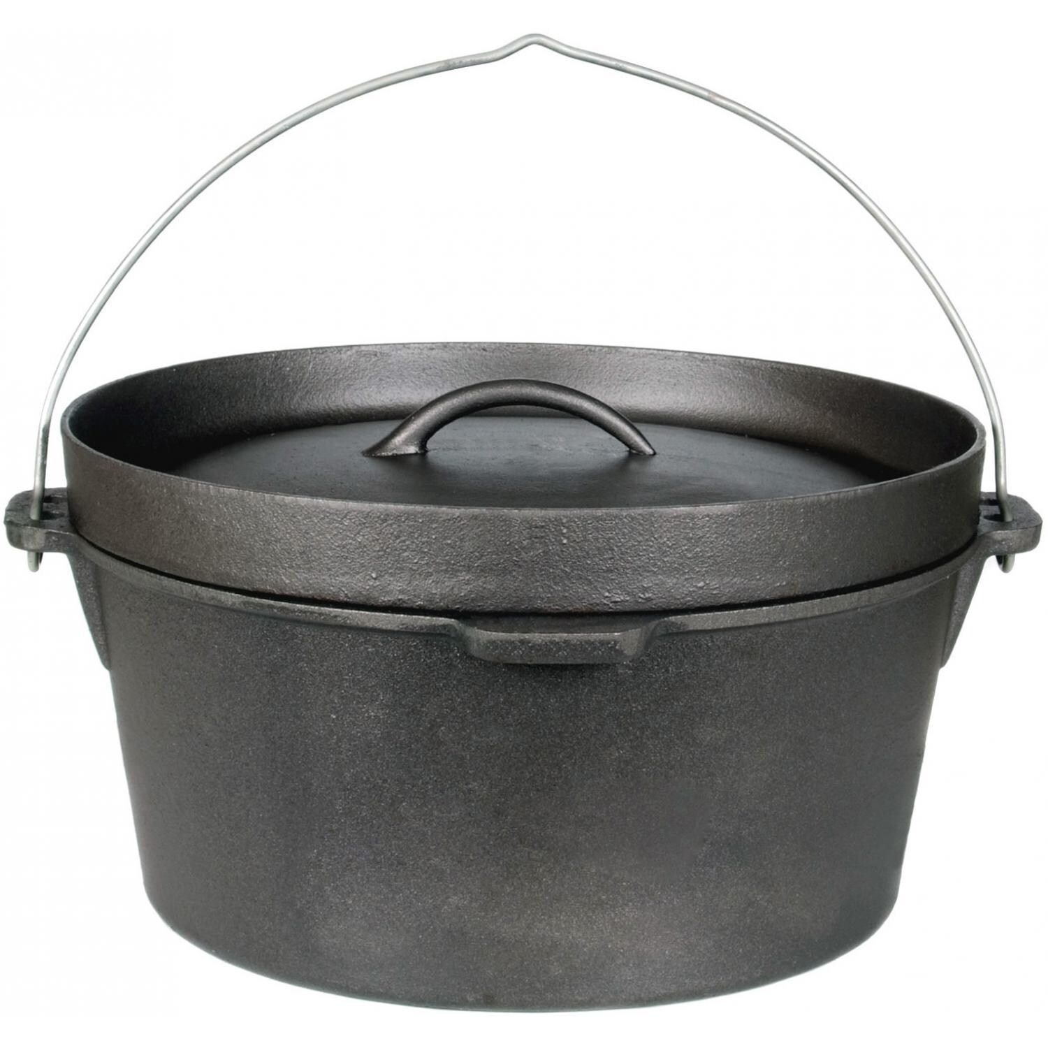 Cajun Classic 4.5-Quart Seasoned Cast Iron Camp Pot - GL10470S