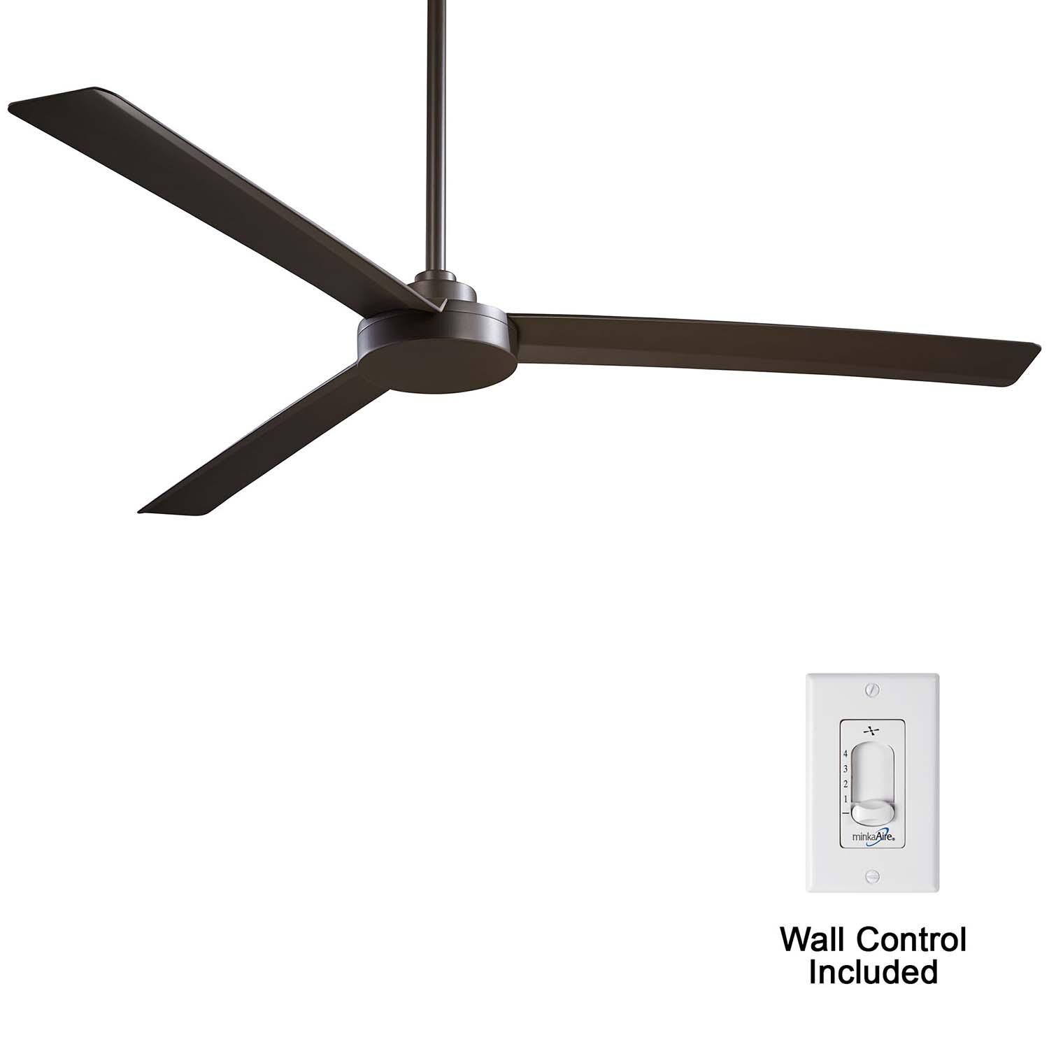 Minka-Aire F624-ORB Roto XL 62-Inch 3-Blade Ceiling Fan in Oil Rubbed Bronze Finish w/ Oil Rubbed Bronze Blades - Remote Included thumbnail