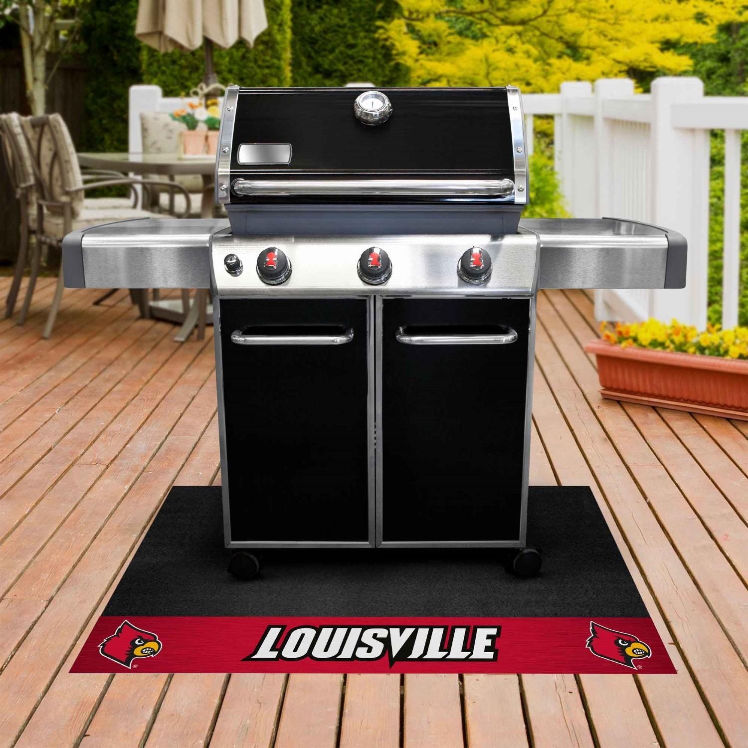 FANMATS 12123 University of Louisville Grill Mat - Lifestyle thumbnail