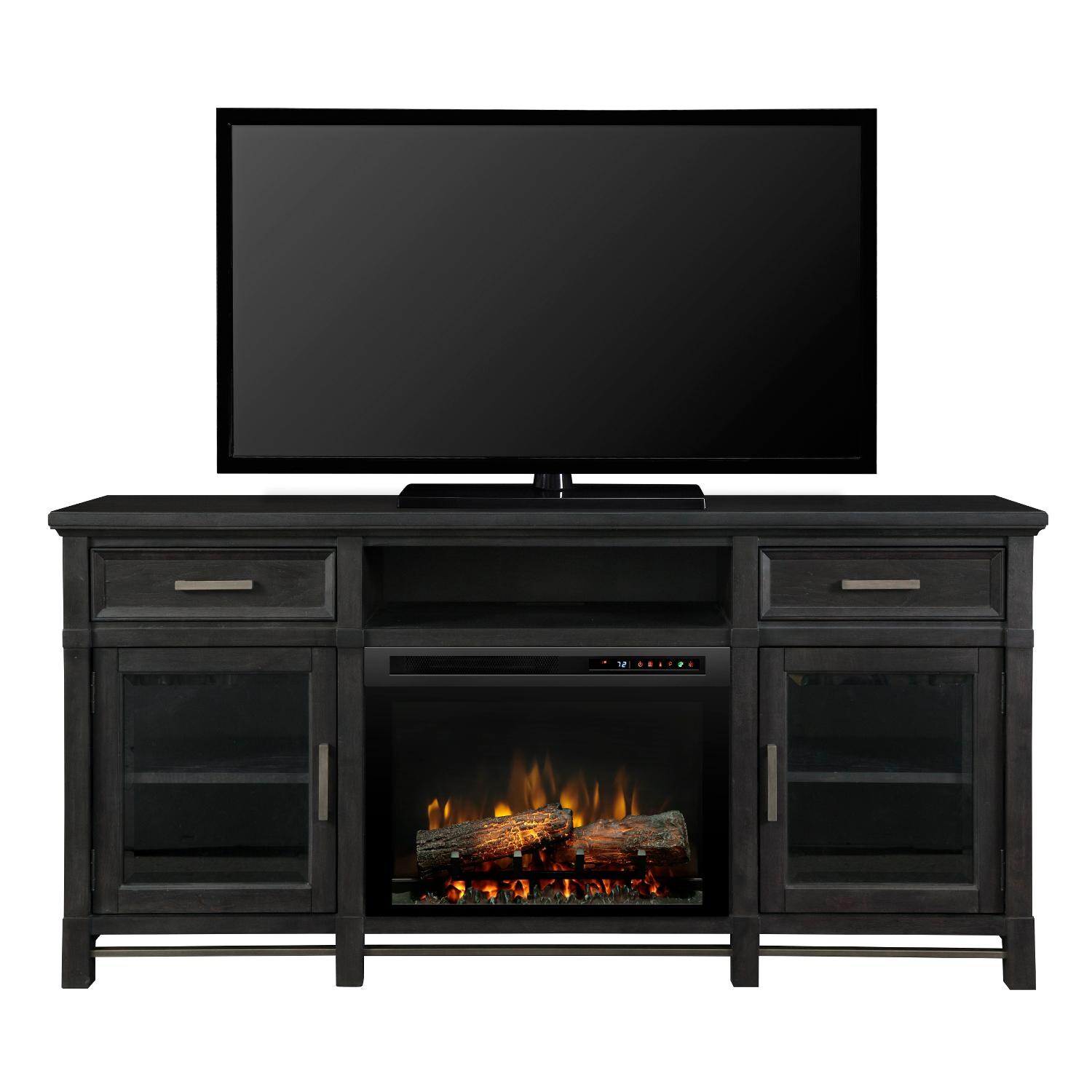 Dimplex Jane 70-Inch Electric Fireplace Media Console -  Inner-Glow Logs - Inkwell - GDS26L8-4480IW thumbnail