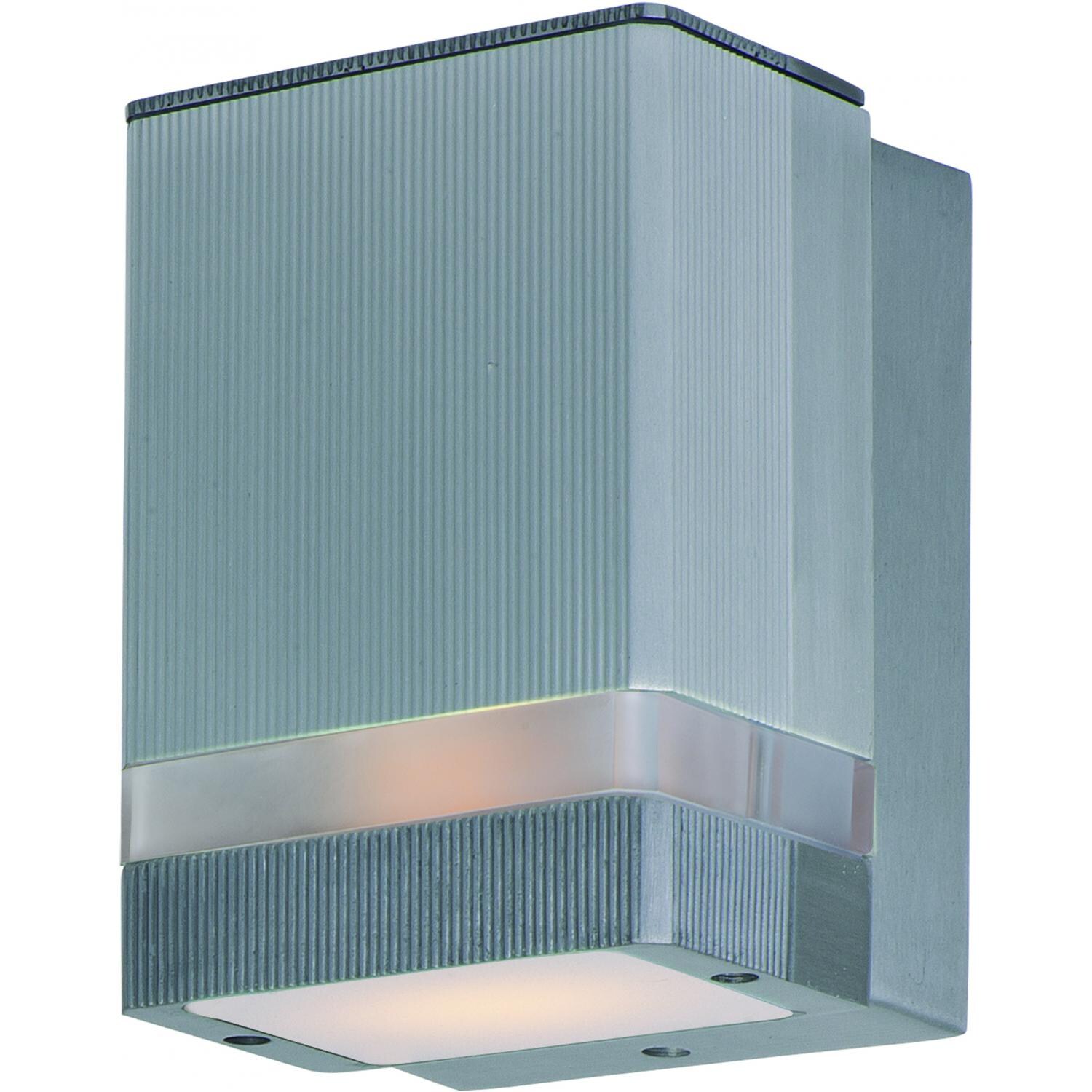 Maxim Lightray One Light 6-Inch LED Outdoor Wall Light - Brushed Aluminum - 86128AL