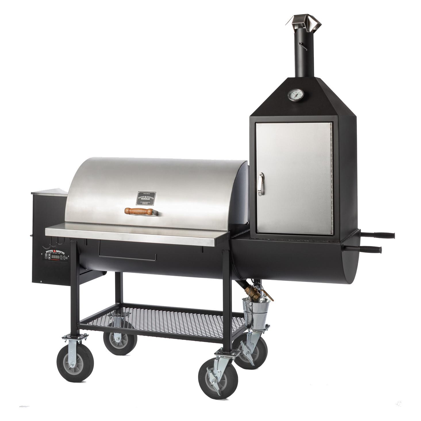 Pitts & Spitts Maverick 1250 Pellet Grill W/ Upright Smoke Box - P-MAV1250-US
