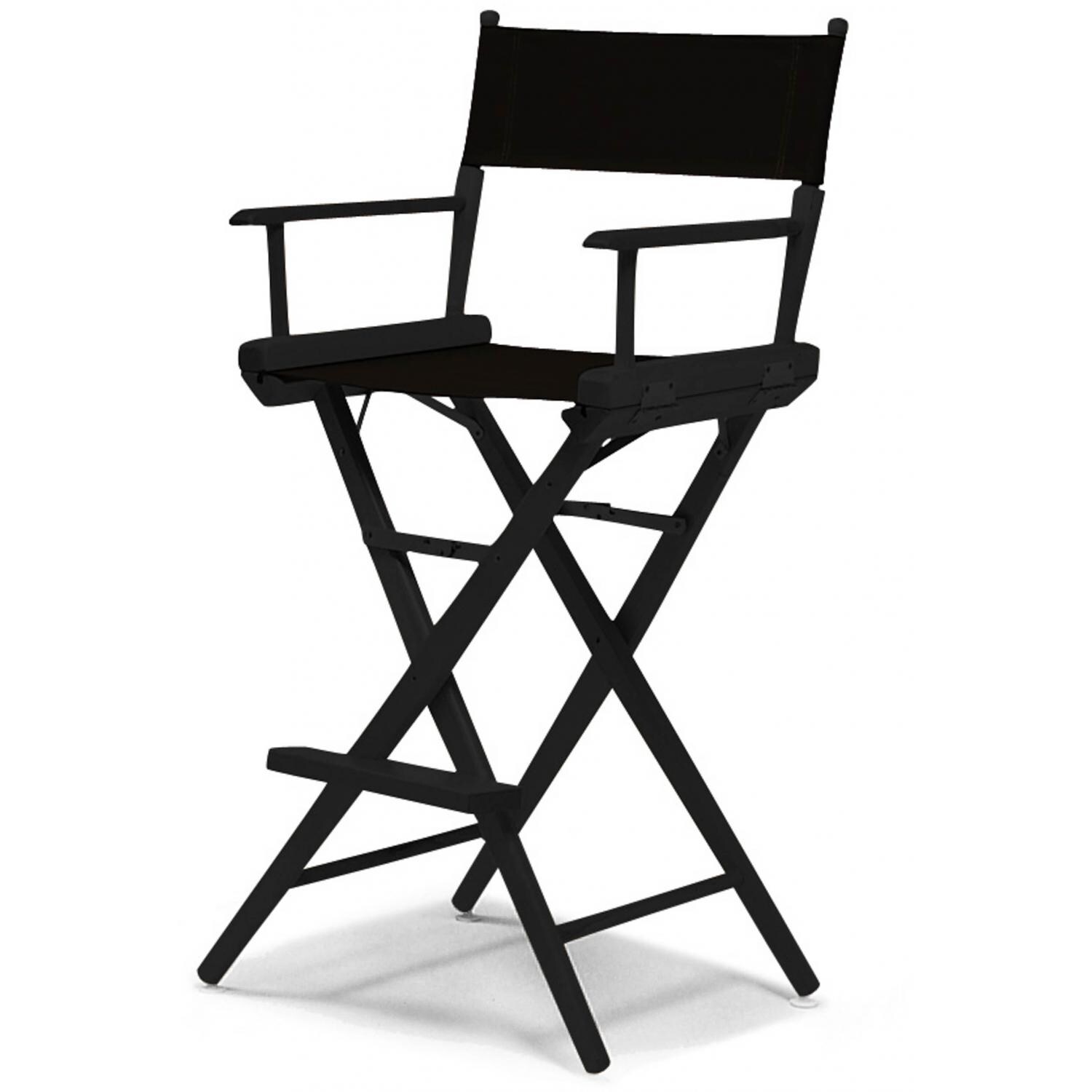 World Famous Bar Height Director Chair By Telescope Casual - Black/Black