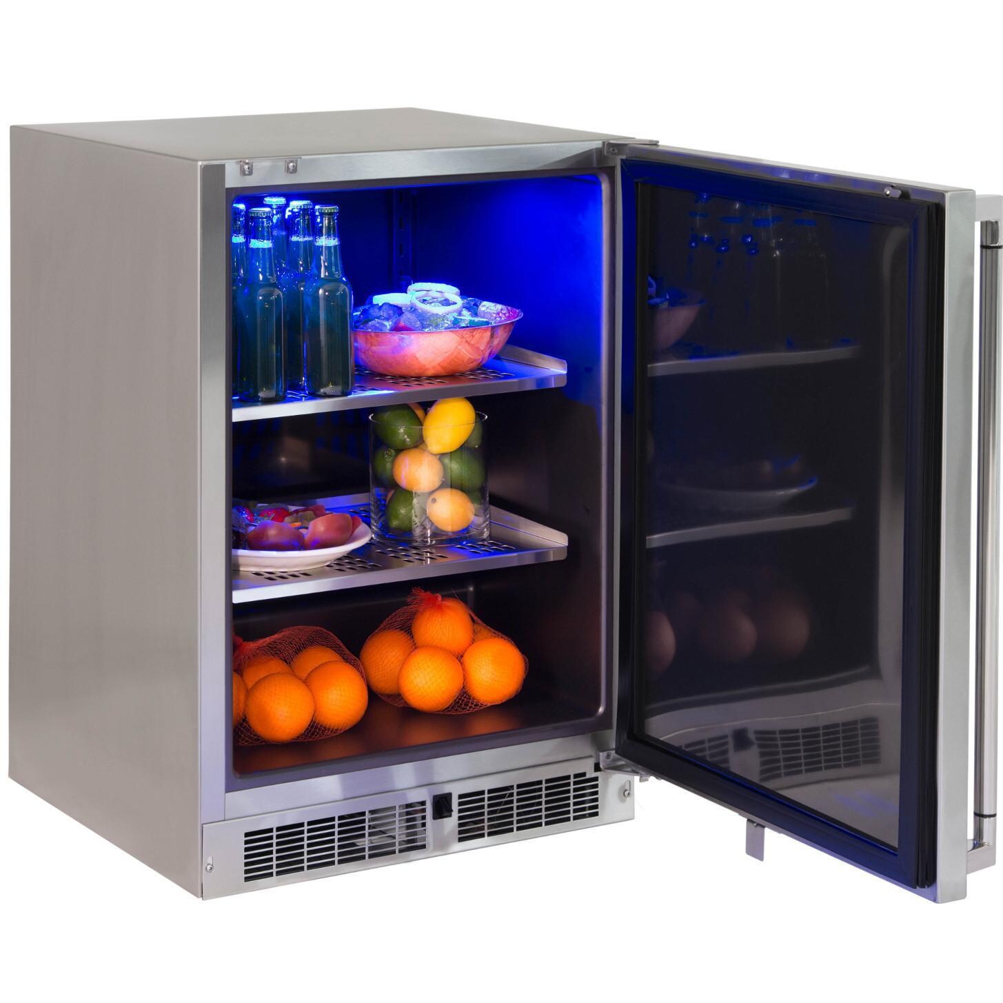 Lynx 24-Inch 5.3 Cu. Ft. Right Hinge Outdoor Rated Compact Refrigerator - LM24REFR thumbnail