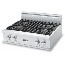 Viking Professional 5 Series 30-Inch 4-Burner Natural Gas Rangetop - Stainless Steel - VRT5304BSS image
