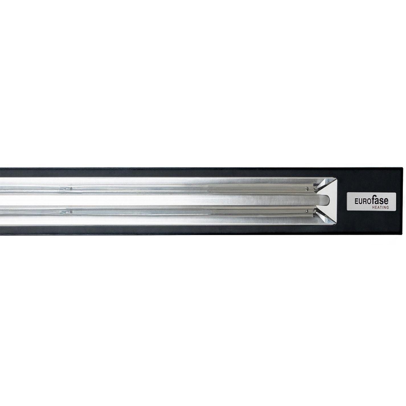 Eurofase LP30480B 3000 Watt Low Profile Electric Marine Grade 480V Infrared Single Element Heater - Off - Close Up View - White Background thumbnail