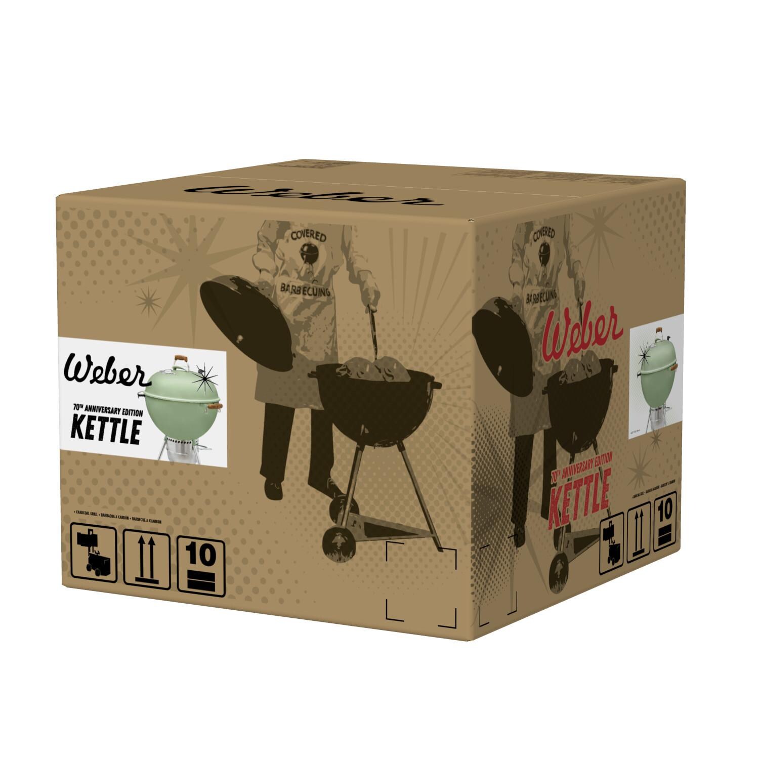 Weber 19525001 70th Anniversary Kettle 22-Inch Charcoal Grill - Packaging thumbnail