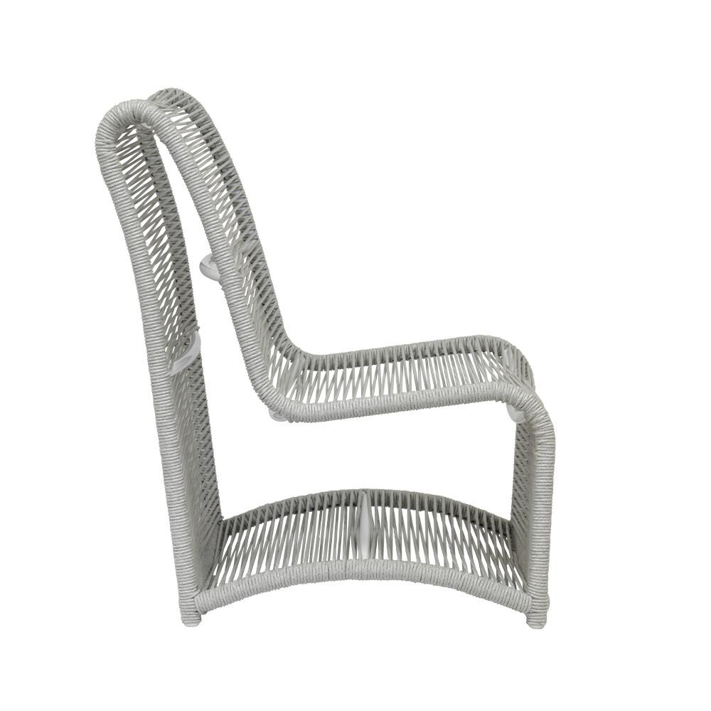 Sunset West - 4402-21 - Miami Olefin Rope Armless Patio Club Chair - Side View thumbnail