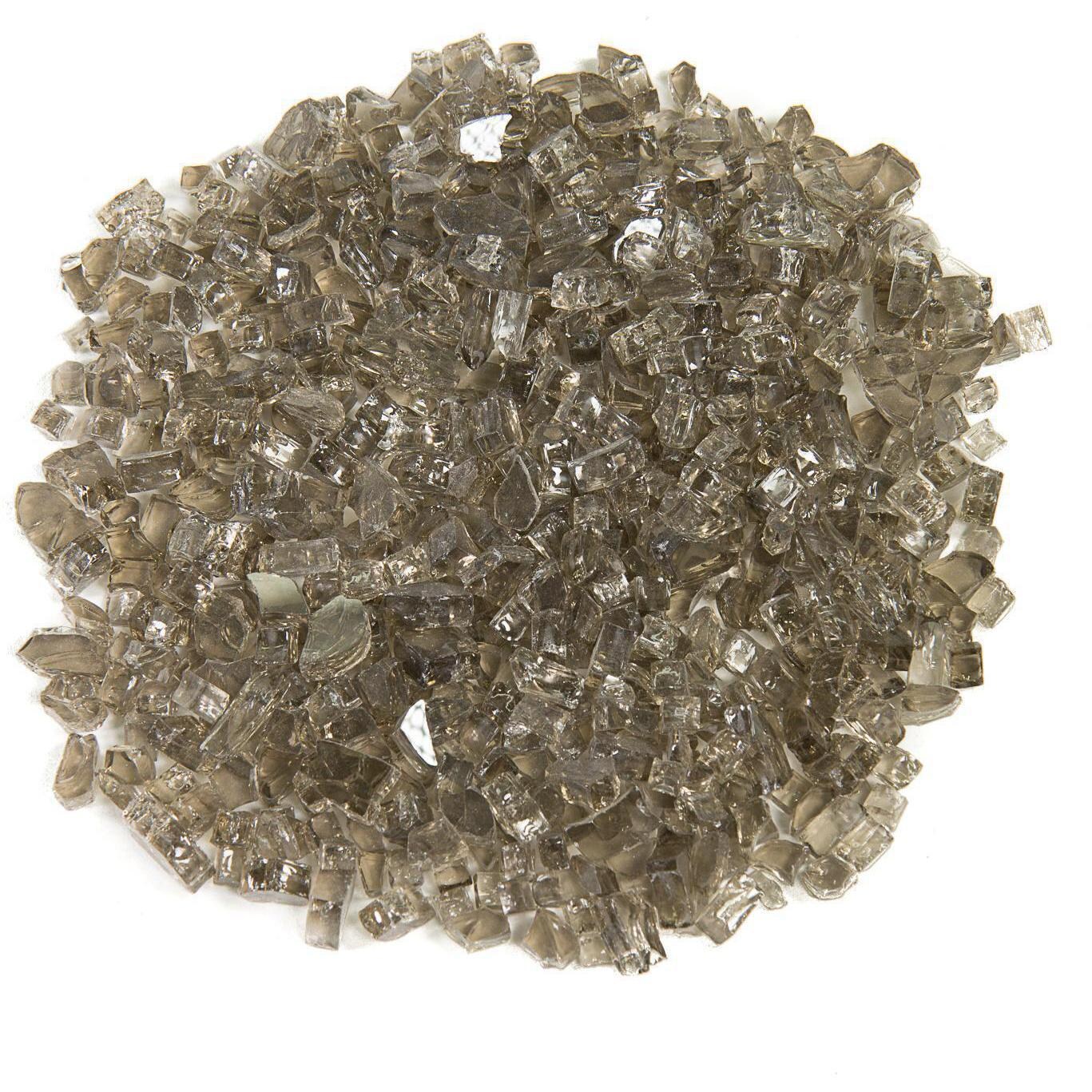 BBQGuys Signature Series 1/4-Inch Monochrome Gray Non-Reflective Fire Glass - Top View thumbnail