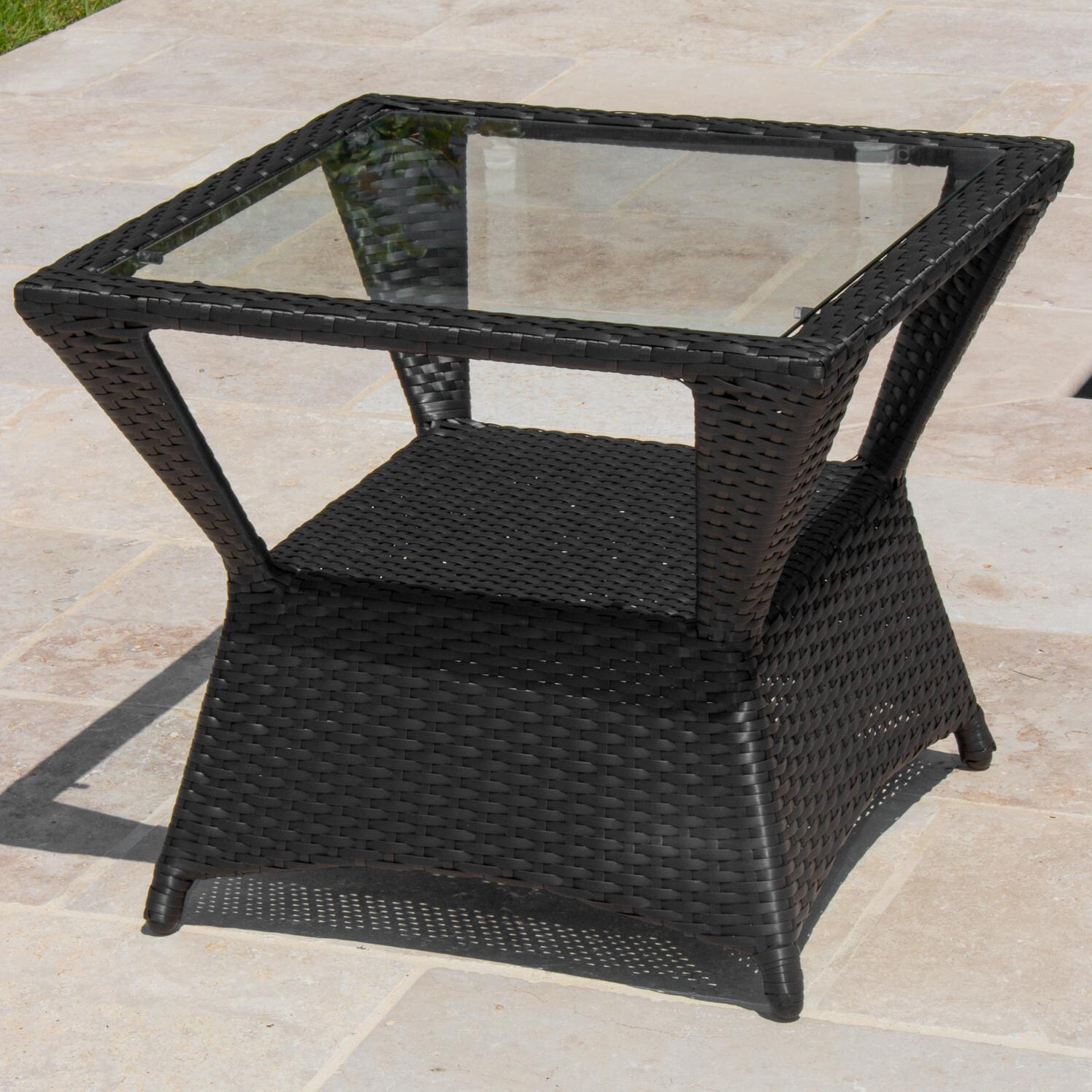 Providence Resin Wicker Patio End Table By Lakeview Outdoor Designs