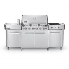 Weber Summit Grill Center Propane Gas Grill With Rotisserie, Sear Burner & Side Burner - Stainless Steel - 291001 image