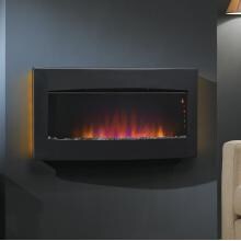 ClassicFlame Serendipity 33-Inch Wall-Hanging Or Table Top Fire Display - Black - 34HF600GRA-A004 image