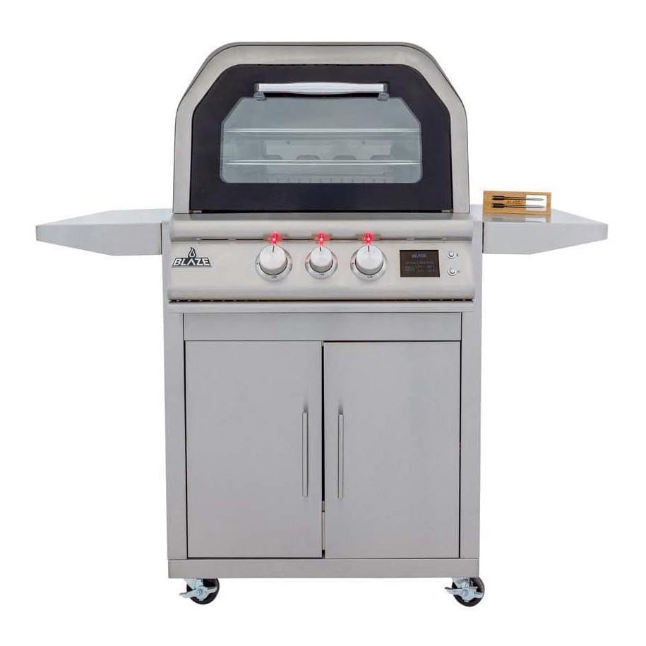 Blaze 26-in Propane Outdoor Oven w/ Bluetooth Probes & Rotisserie - BLZ-LTE3OVN-LP + BLZ-26-PZOVN-CART2
