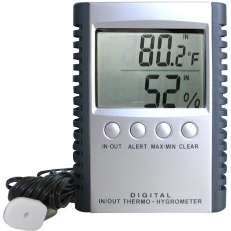 Vinotemp VT-THERMOHYGRO Temperature Humidity Gauge Full View