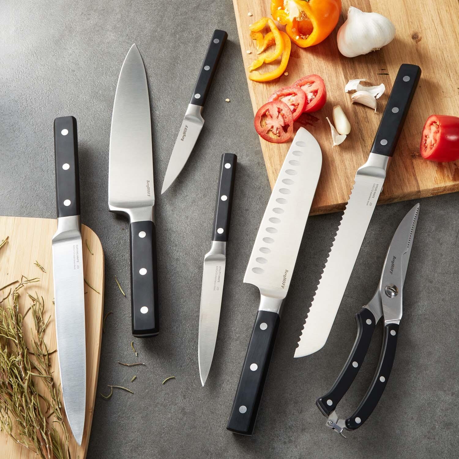 BergHOFF DiNA Gene 7 Pc Stainless Steel Knife Set - Lifestyle thumbnail