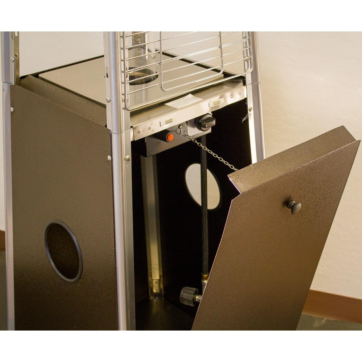 AZ Patio Heaters 40,000 BTU Propane Gas Patio Heater - Door Open thumbnail