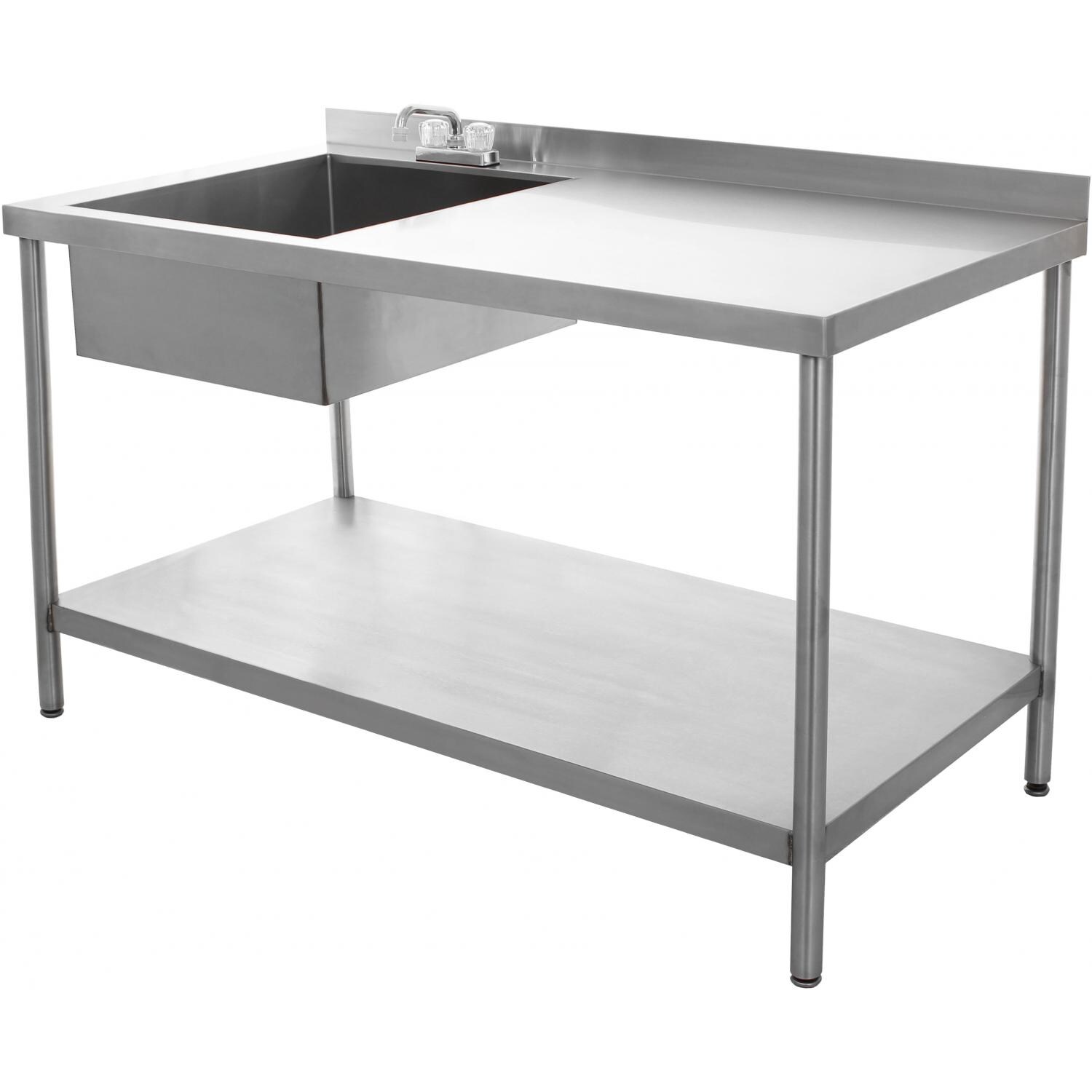 BBQGuys.com 30x60 Stainless Steel Table With Sink And Faucet thumbnail
