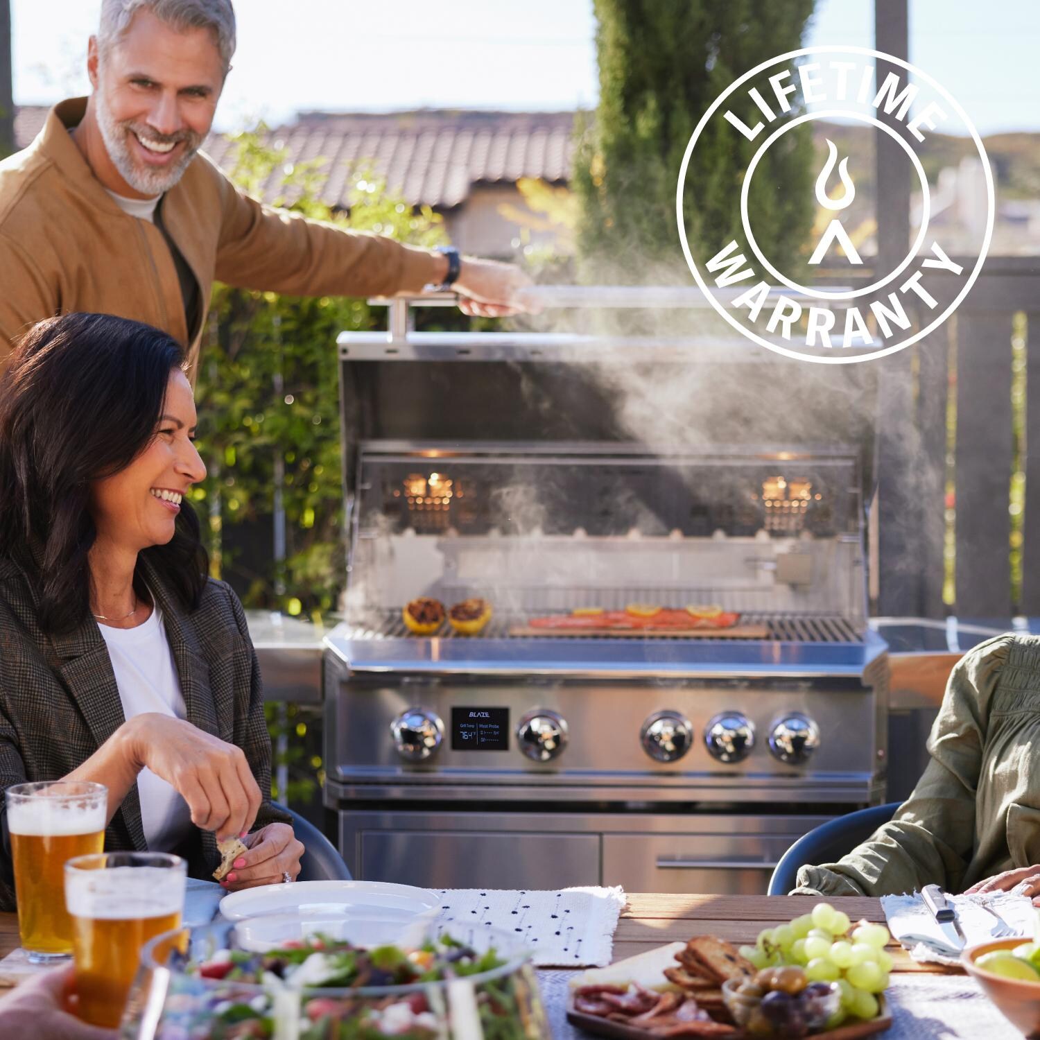 Blaze BLZ-4LTEPRO-LP LTE PRO 32-in 4-Burner Propane Grill w/ Digital Temperature Screen & Rotisserie - Lifetime Warranty - Lifestyle thumbnail