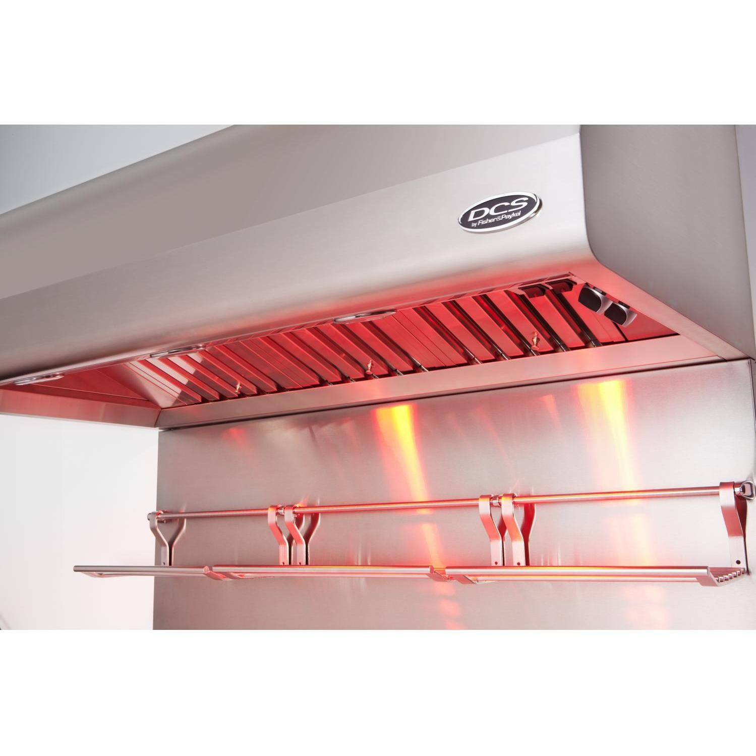 DCS 48-Inch Vent Hood - Shown W/ Optional Infrared Lights & Full Back Guard - Infrared Kit On thumbnail