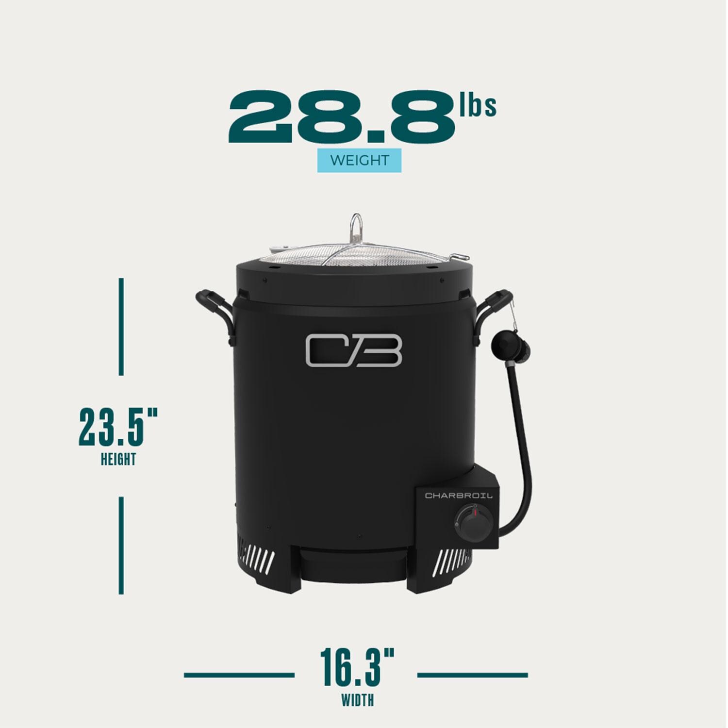 Charbroil 24102165 The Big Easy Outdoor Air Fryer - Dimensional thumbnail