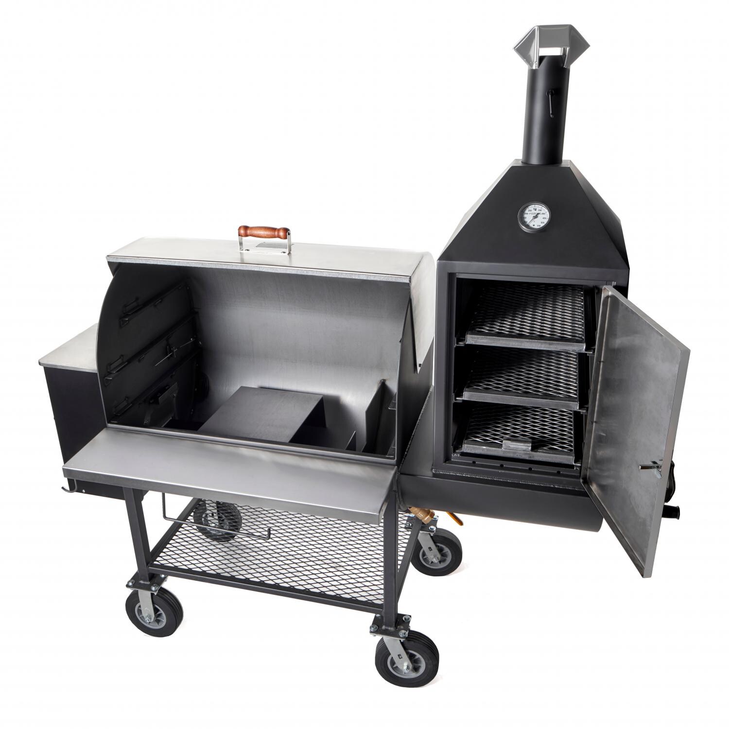 Pitts & Spitts P-MAV2000-US Maverick 2000 Pellet Grill W/ Upright Smoke Box - Deflector Plate thumbnail
