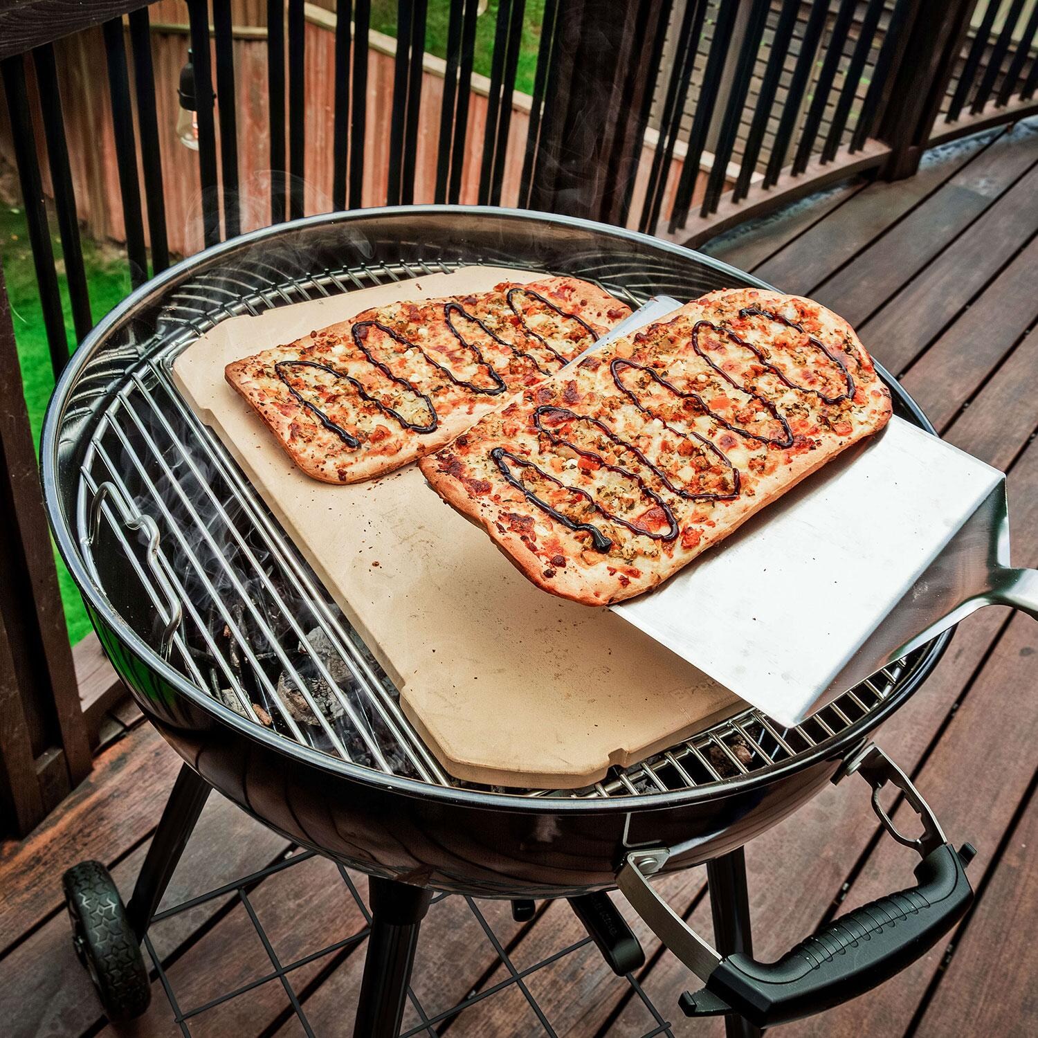 Broil King 13225 Stainless Steel Do More Cooking Grid for Charcoal Kettle Grills - Multi-Use - Lifestyle thumbnail