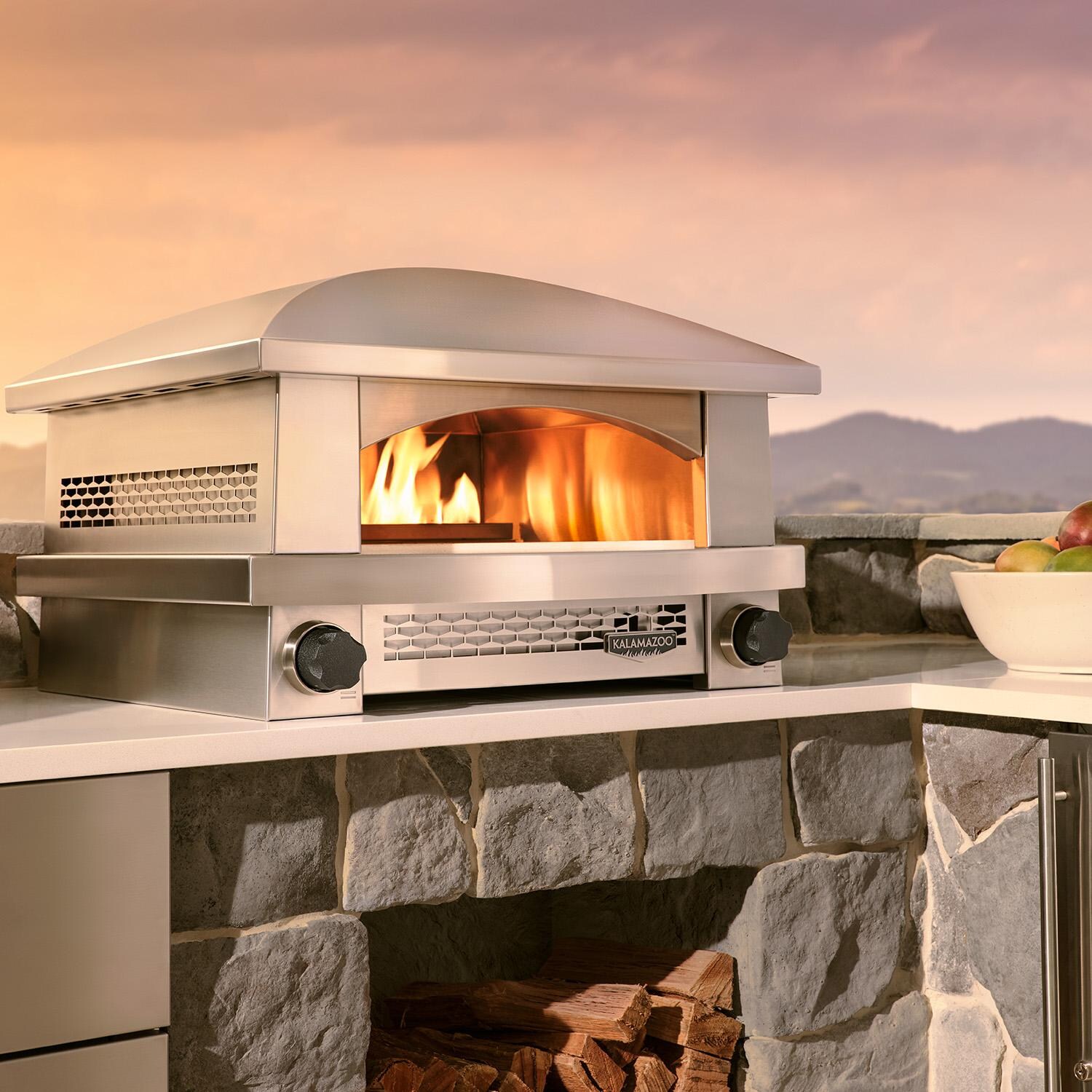 Kalamazoo AFPO-C Countertop Artisan Fire Pizza Oven - Shown in Outdoor Kitchen thumbnail