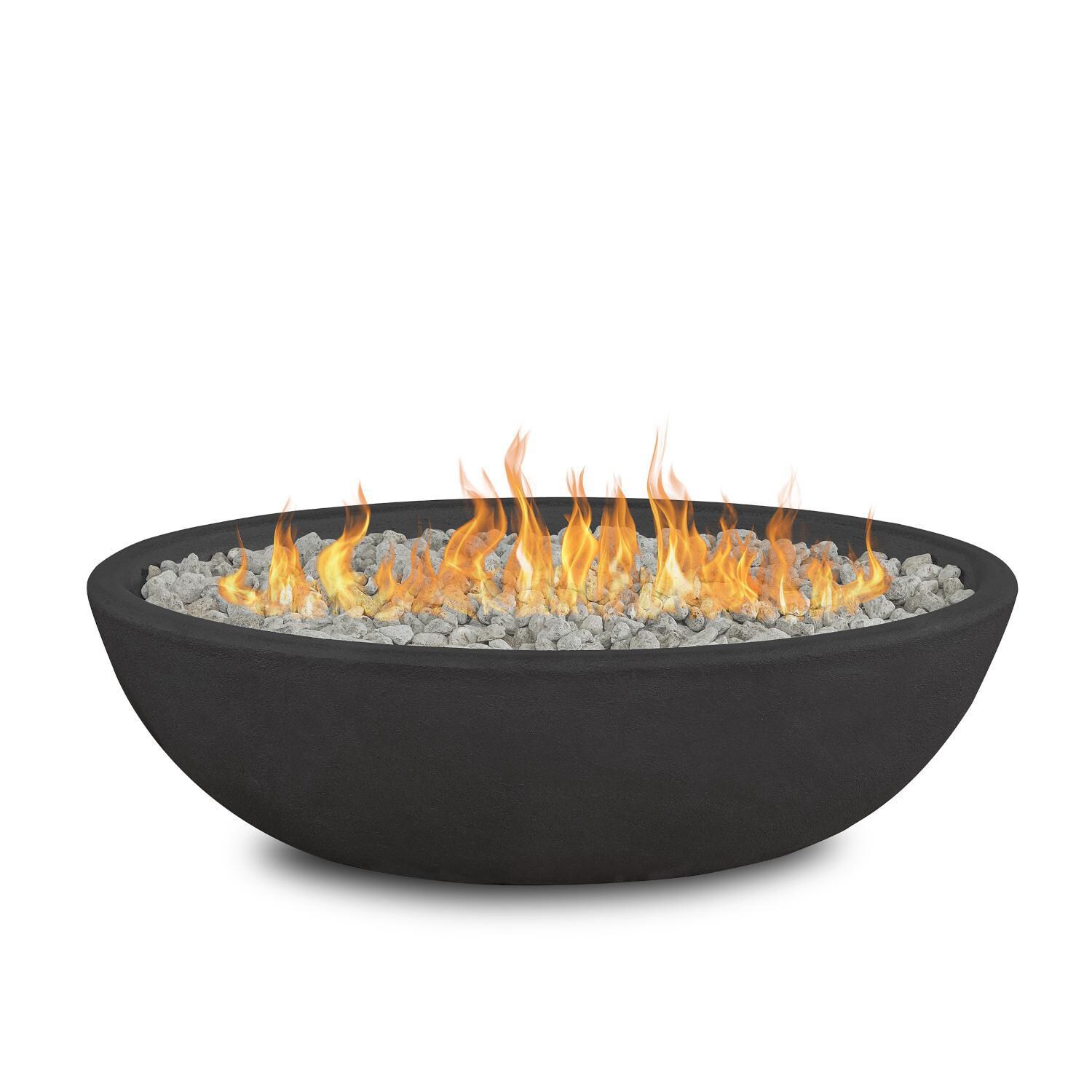 Lakeview Outdoor Designs SC-590NG-SHL Creekwood 48-Inch Oval Natural Gas Fire Bowl - Side thumbnail