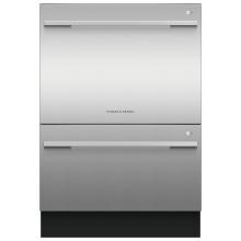 Fisher Paykel DD24DDFTX9 Double Dish Drawer Flat Door - Stainless Steel image