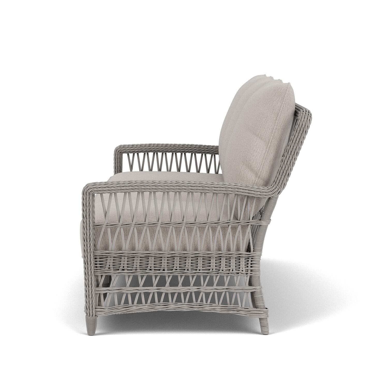 Lloyd Flanders Mackinac Sofa in Putty Finish with Remy Cloud Fabric - Left Side thumbnail