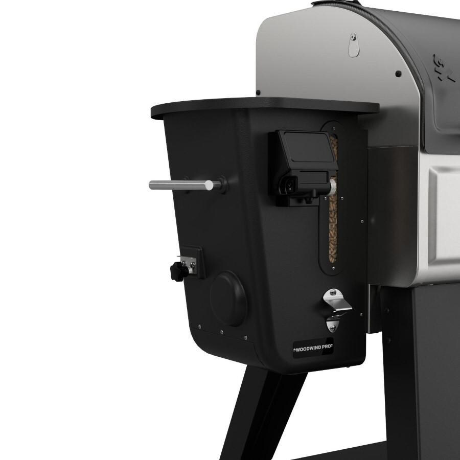 Camp Chef PG24WWSB0 + PG14 Woodwind Pro 24-in Pellet Grill w/ Propane Sidekick Griddle - Hopper thumbnail