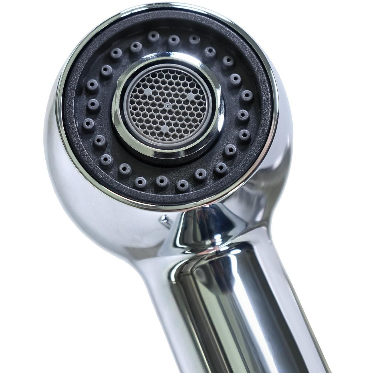 BBQGuys Signature - BBQ-N88478-PC - Single Handle Pull-Down Faucet - Nozzle Closeup thumbnail