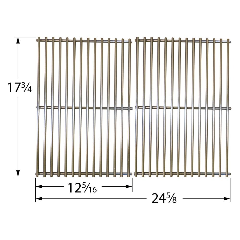Stainless Steel Wire Rectangle Cooking Grid - 5S182 - Dimensions thumbnail