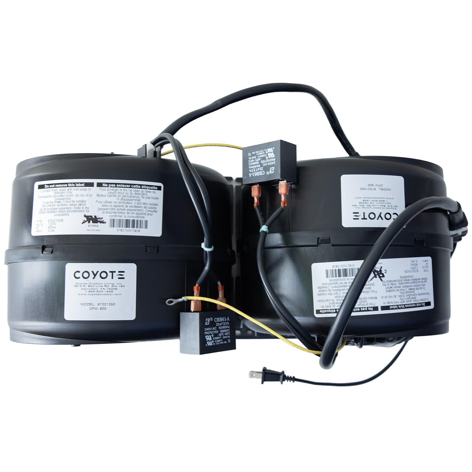 Coyote C1BLOW1200 1200 CFM Internal Blower - Top View thumbnail